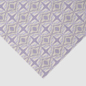 Chalk Gray Lavender Octagon Star Geometric Design Seidenpapier (Ausschnitt)