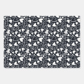 Chalk Heart Doodle Niedlich Valentinstag Muster Geschenkpapier Set (Vorderseite 3)