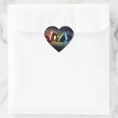 CHALK Herz-Aufkleber (Tasche)