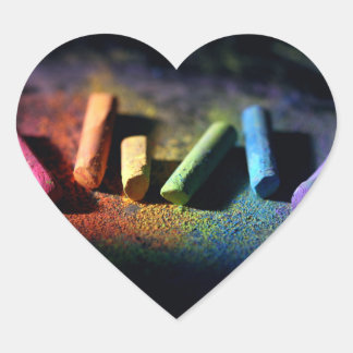 CHALK Herz-Aufkleber