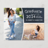 Chalk High School Foto Grad Ankündigung Budget (Vorderseite)