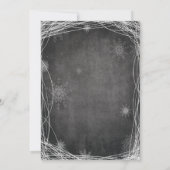 Chalk Ice Skaten Holiday Party Einladung (Rückseite)