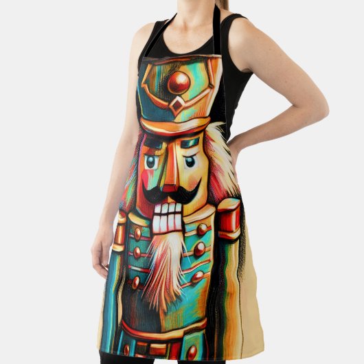 Chalk Illustration Christmas Nutcracker II Schürze (InSitu)