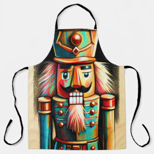 Chalk Illustration Christmas Nutcracker II Schürze