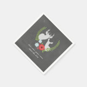 Chalk Inspiriert Hirsch Wedding Napkins Serviette (Ecke)