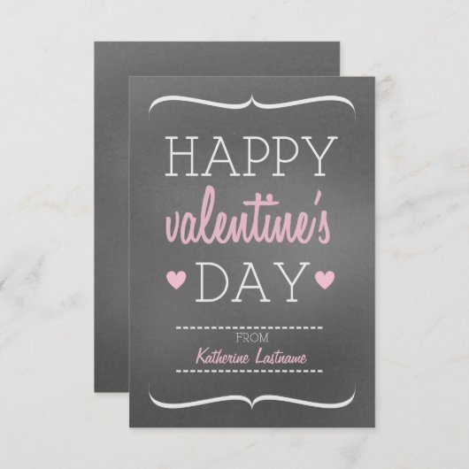 Chalk Inspiriert Kinderschule / Klassenzimmer Vale Einladung (Vorne/Hinten)