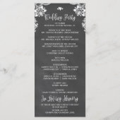 Chalk Lights Hochzeitsprogramm Programm (Rückseite)