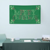 Chalk Mistletoe Pattern Banner (Messeveranstaltung)