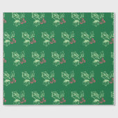 Chalk Mistletoe Pattern Geschenkpapier (Flach)