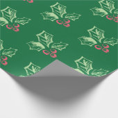 Chalk Mistletoe Pattern Geschenkpapier (Ecke)