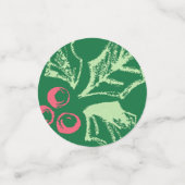 Chalk Mistletoe Pattern Konfetti (Klein Vorderseite)