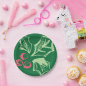 Chalk Mistletoe Pattern Pappteller (Party)