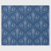 Chalk nutcracker doodle Christmas Geschenkpapier (Flach)