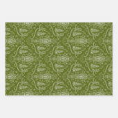 Chalk nutcracker doodle Christmas Geschenkpapier Set (Vorderseite 2)