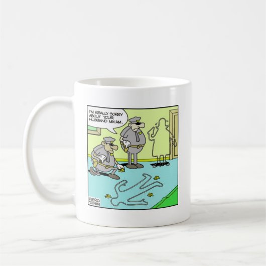 Chalk Outline Funny Police Ohrts & Collectibles Kaffeetasse (Links)