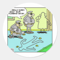 Chalk Outline Funny Police Ohrts & Collectibles