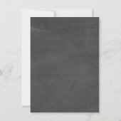 Chalk Palm Trees & Airplane Destination RSVP Card Einladung (Rückseite)