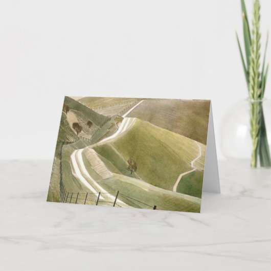 Chalk Paths By Eric Ravilious Karte (Vorderseite)