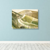 Chalk Paths by Eric Ravilious Leinwanddruck (Insitu (Holzboden))