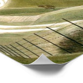 Chalk Paths by Eric Ravilious Poster (Ecke)