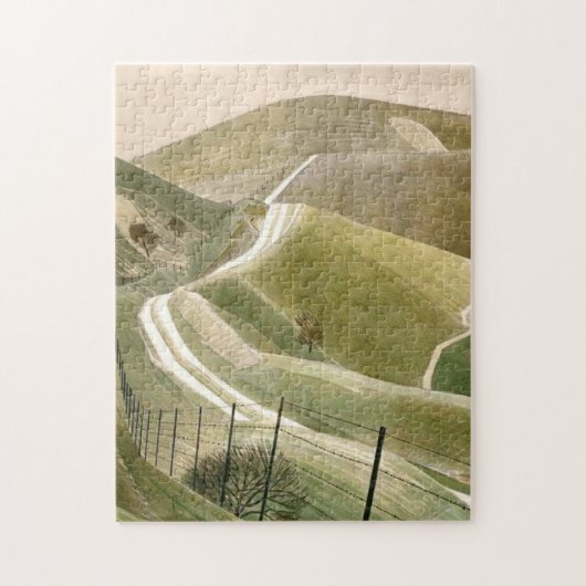 Chalk Paths by Eric Ravilious Puzzle (Vertikal)