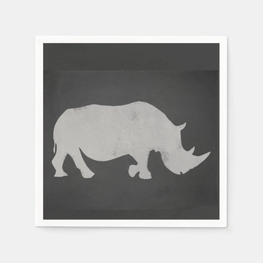 Chalk Rhino Serviette (Vorderseite)