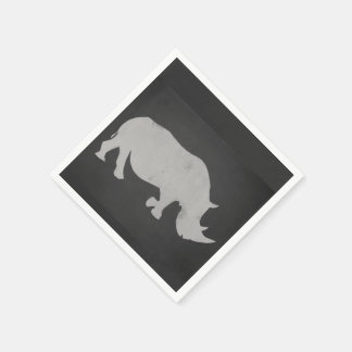 Chalk Rhino Serviette