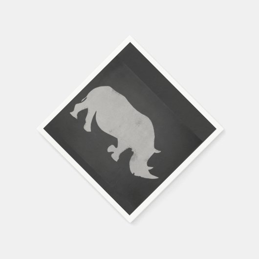 Chalk Rhino Serviette (Ecke)