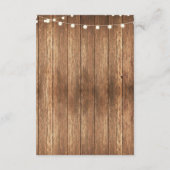 Chalk Rustic Unterkunft Pumpkin Cards Hochzeit Begleitkarte (Rückseite)