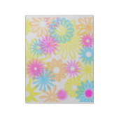 Chalk sieht helle Blume kleine Geschenke Spaß Notizblock (Rotiert)
