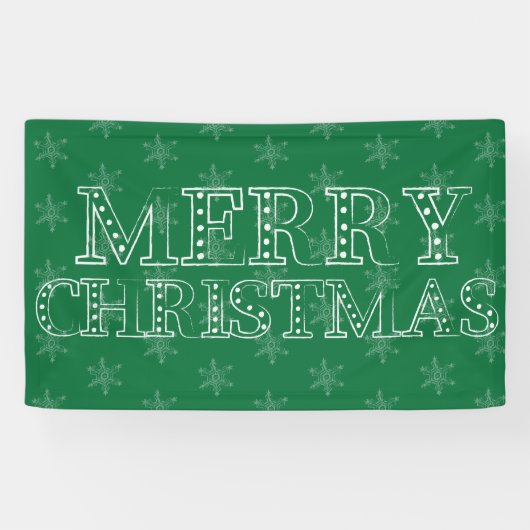 Chalk Snowflake Pattern Banner (Horizontal)