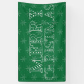 Chalk Snowflake Pattern Banner (Vertikal)