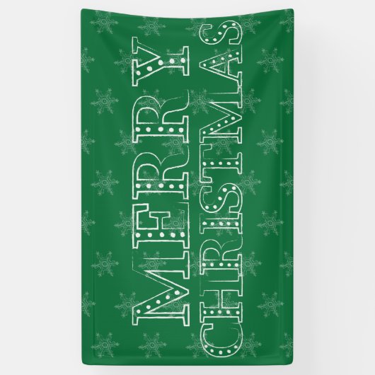 Chalk Snowflake Pattern Banner (Vertikal)