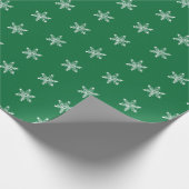 Chalk Snowflake Pattern Geschenkpapier (Ecke)