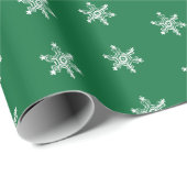 Chalk Snowflake Pattern Geschenkpapier (Rolleneckpunkt)