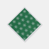 Chalk Snowflake Pattern Napkins Serviette (Ecke)