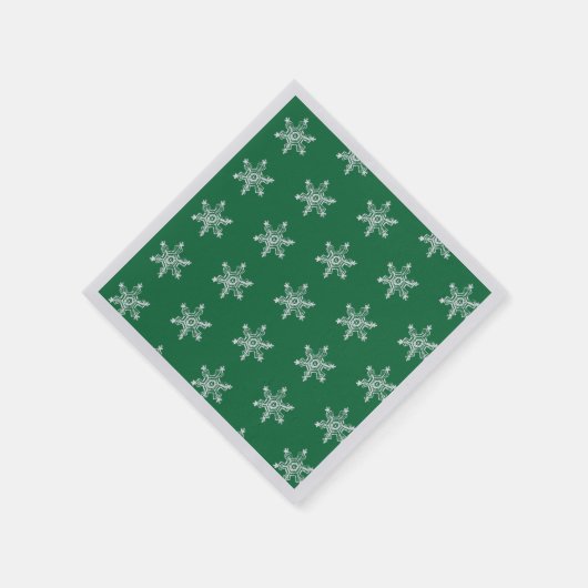 Chalk Snowflake Pattern Napkins Serviette (Ecke)