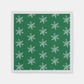 Chalk Snowflake Pattern Napkins Serviette (Vorderseite)