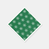 Chalk Snowflake Pattern Napkins Serviette (Ecke)
