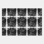 Chalk Snowman-Let It Snow Geschenkpapier Set (Vorderseite 3)