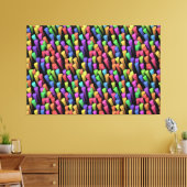 Chalk Sticks 1 Wrapped Canvas Leinwanddruck (Insitu (Wohnzimmer))