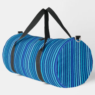 Chalk Streifen, Kobalt, Marine und Sky Blue Duffle Bag