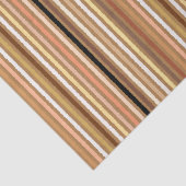 Chalk Stripes - Camel Tan und Gold Seidenpapier (Ausschnitt)