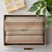 Chalk Stripes - Camel Tan und Gold Seidenpapier (Geschenk)