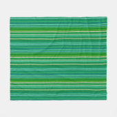 Chalk Stripes - Jade Green und Aqua Fleecedecke (Vorderseite (Horizontal))