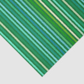 Chalk Stripes - Jade Green und Aqua Seidenpapier (Ausschnitt)