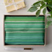 Chalk Stripes - Jade Green und Aqua Seidenpapier (Geschenk)