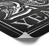 Chalk Style BIS 20 JAHRE Signieren Poster (Ecke)