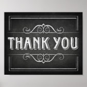 Chalk Style, DANK DU Print signierst Poster (Vorne)