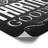 Chalk Style KISSING IHRE DRITTE GUT drucken Poster (Ecke)